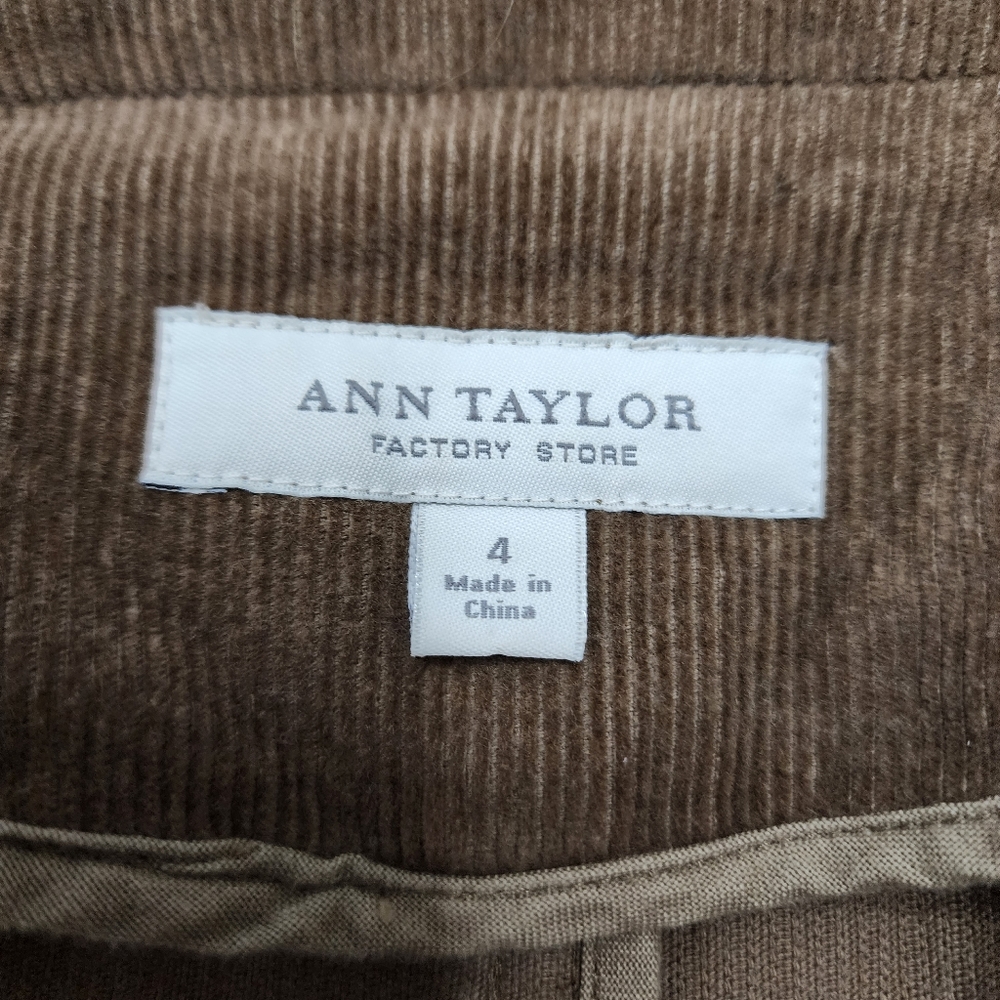 Ann Taylor Brown Corduroy Blazer - Picture 7 of 9